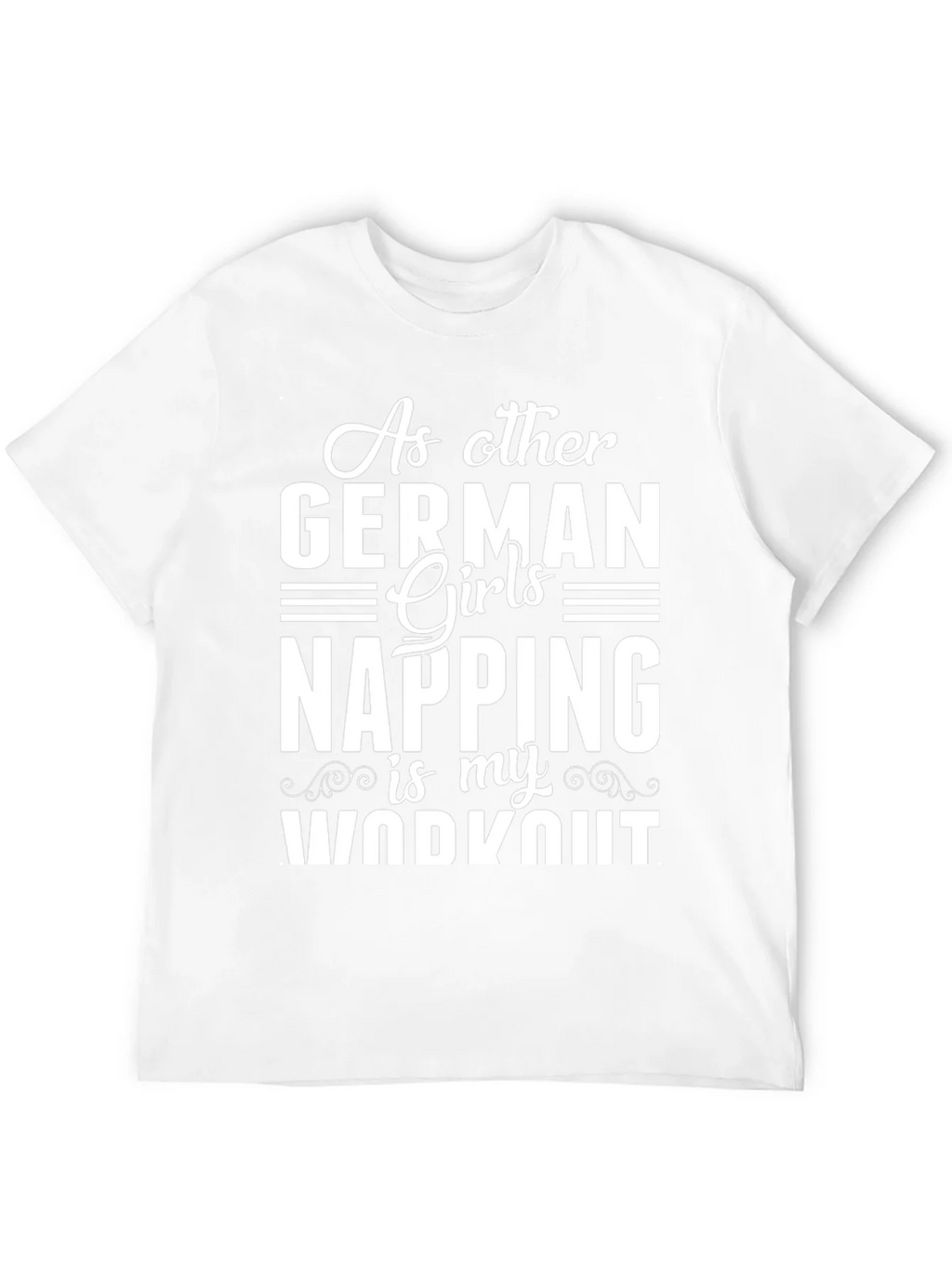 Funny German Girl Napping Workout T-Shirt product image 3