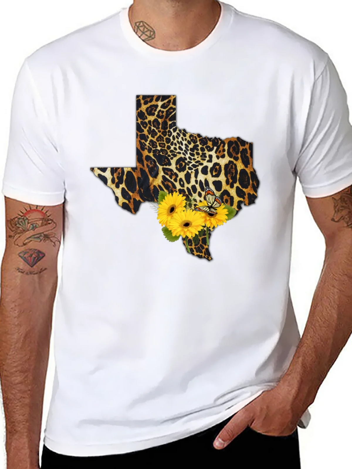 Texas Leopard Print Sunflower Tee product image 10