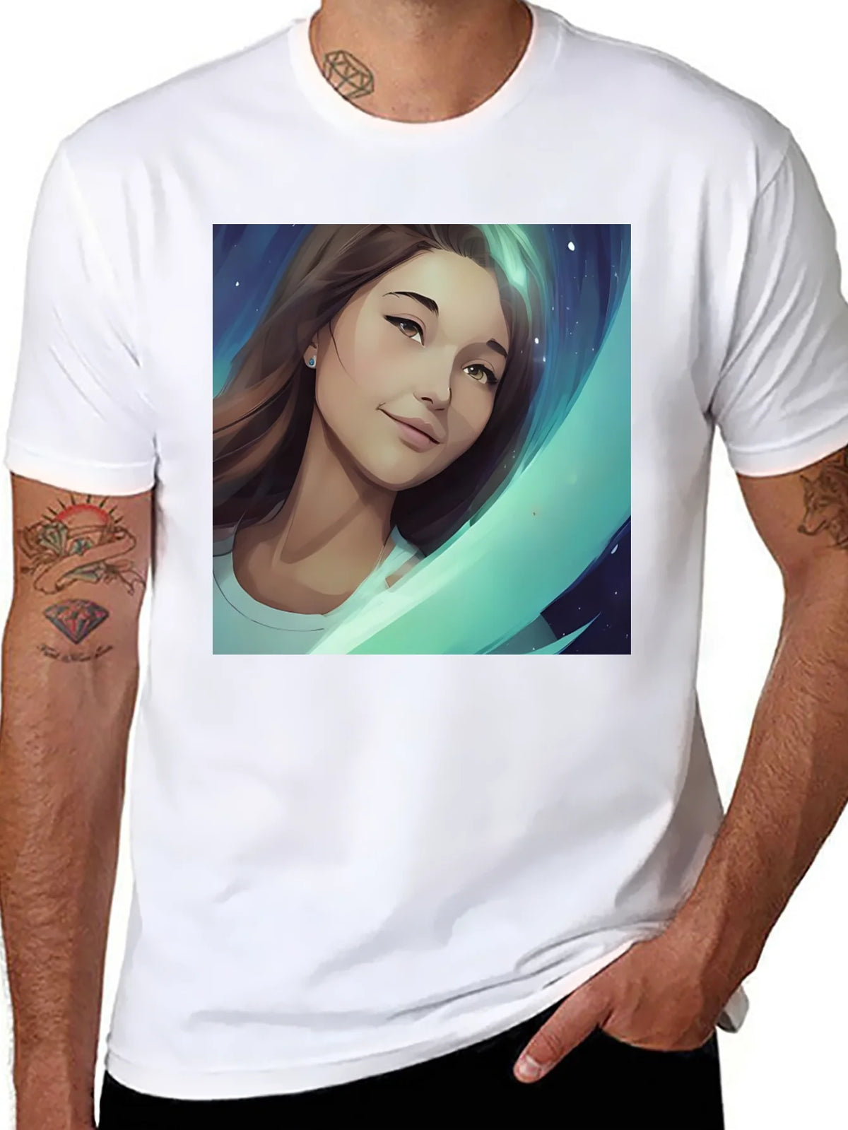 Artistic Portrait Graphic Tee product image 10