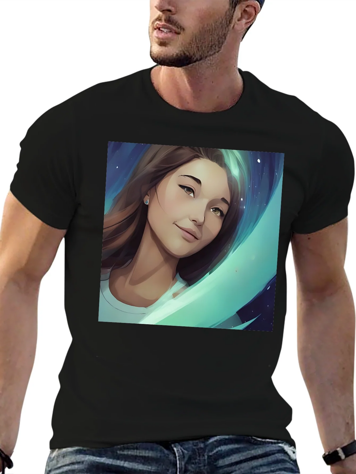 Artistic Portrait Graphic Tee product image 9
