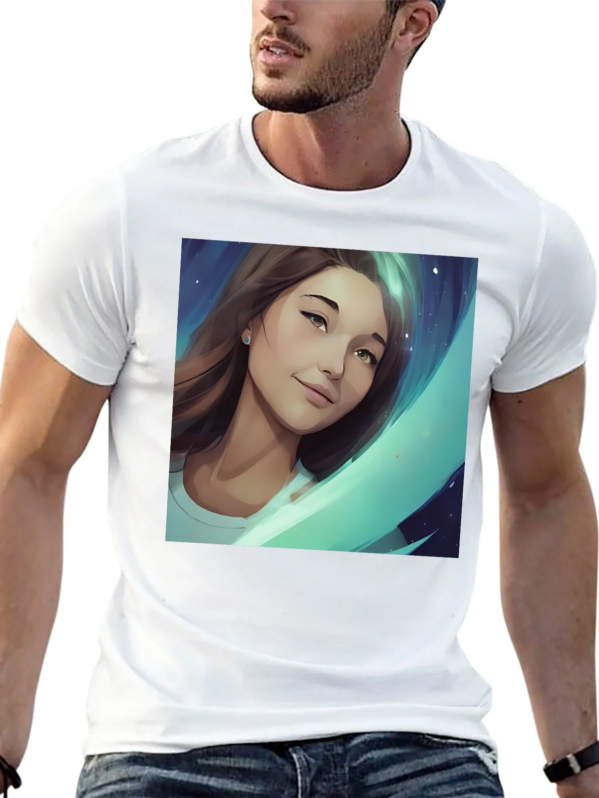 Artistic Portrait Graphic Tee product image 4