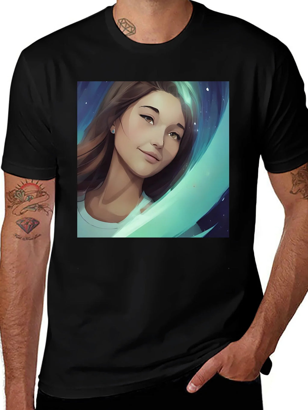 Artistic Portrait Graphic Tee product image 1