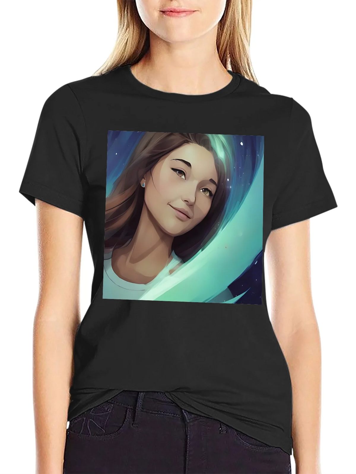 Artistic Portrait Graphic Tee product image 5