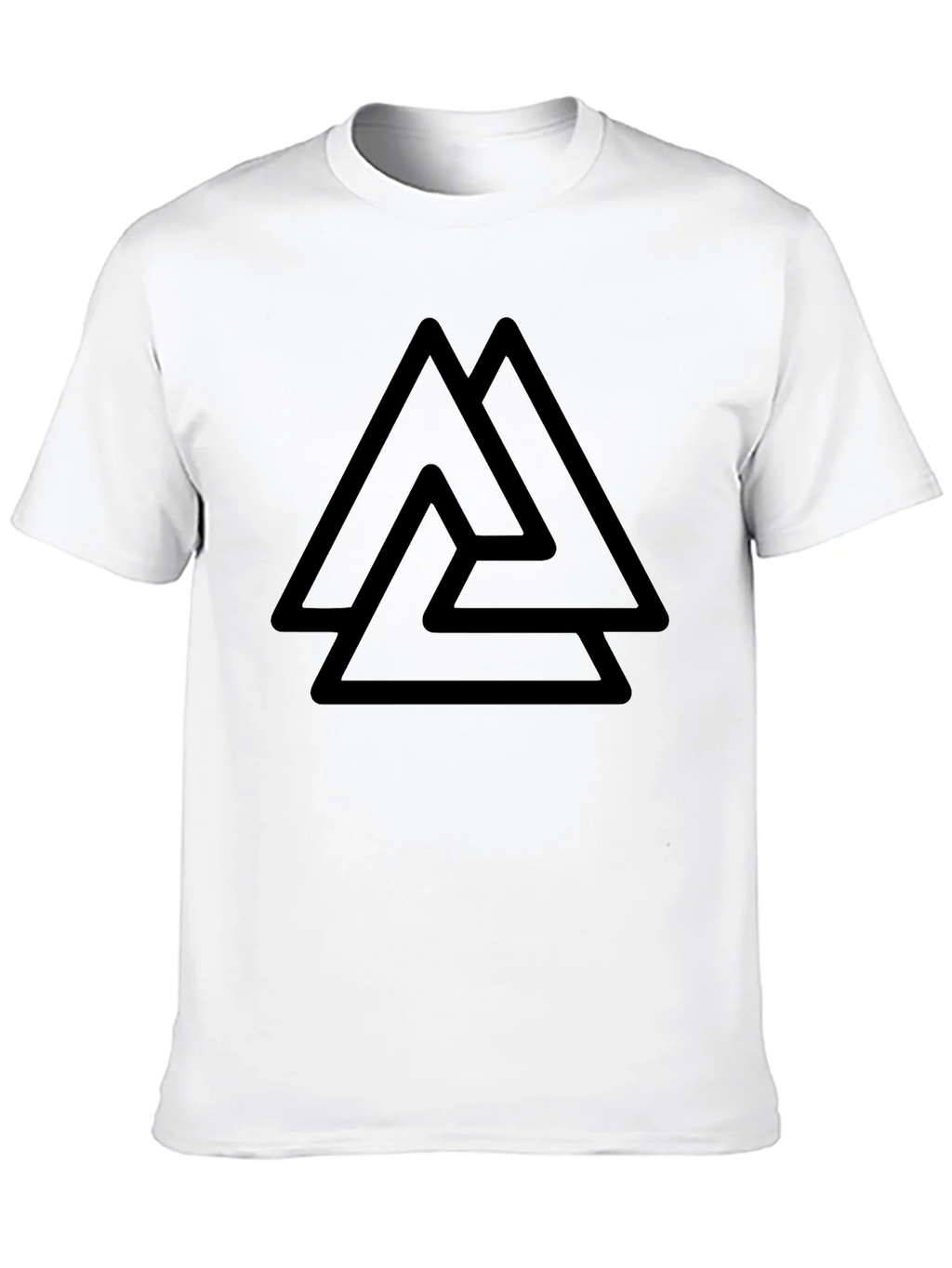 Mens Black T-Shirt with Valknut Symbol product image 12