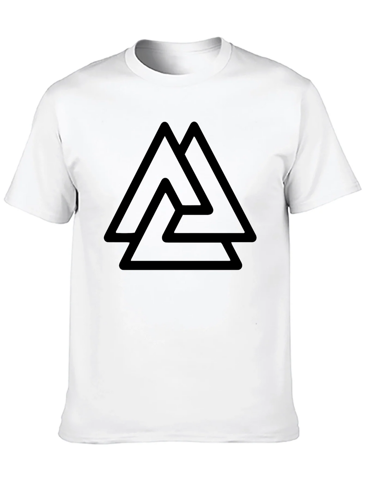 Mens Black T-Shirt with Valknut Symbol product image 12