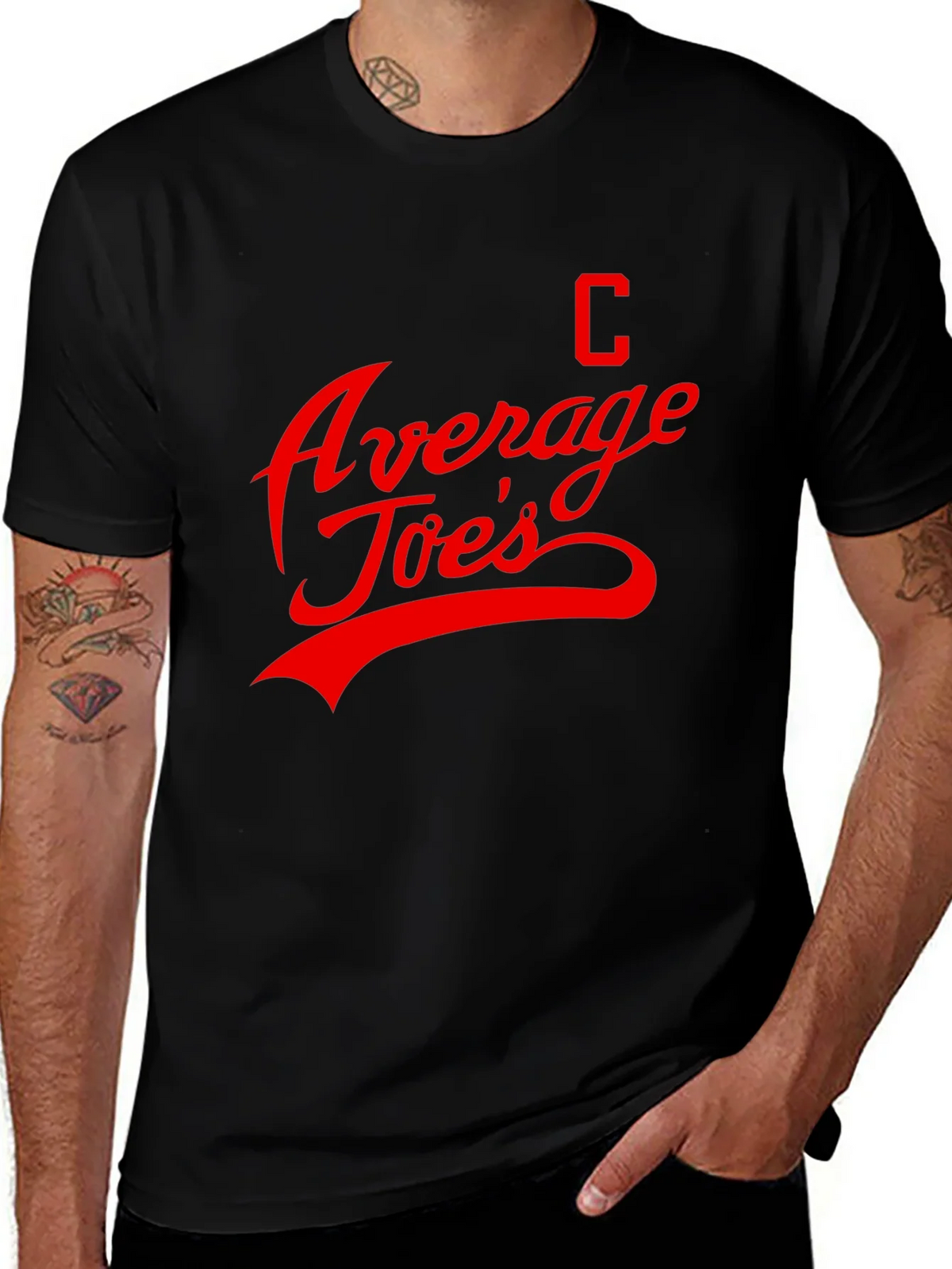 Average Joes T-Shirt - Red Graphic Print product image 1