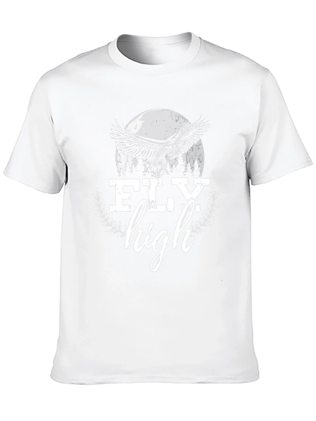 Fly High Eagle Graphic Tee - Black Cotton Blend product image 12