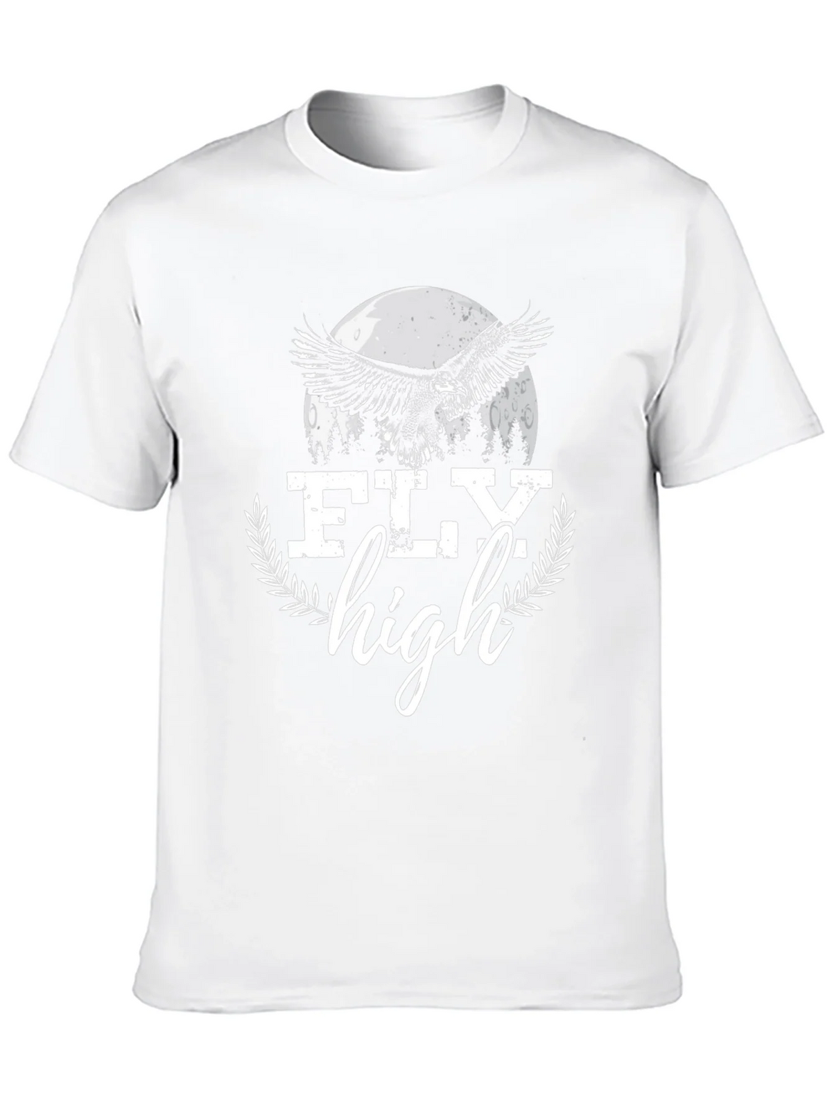 Fly High Eagle Graphic Tee - Black Cotton Blend product image 12