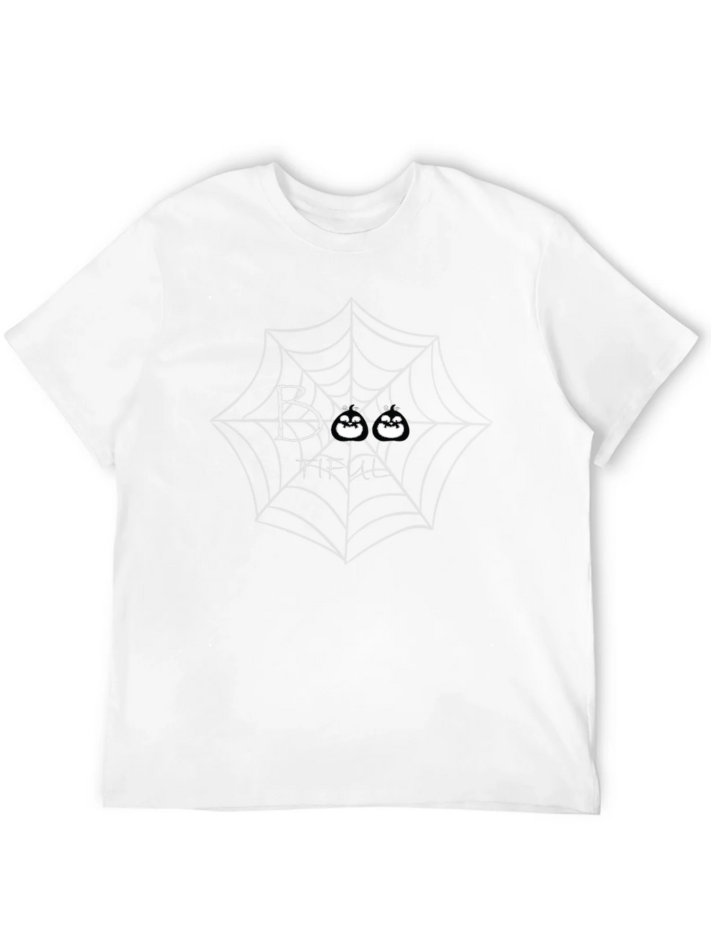 Boo-tiful Halloween T-Shirt with Spider Web Design product image 3