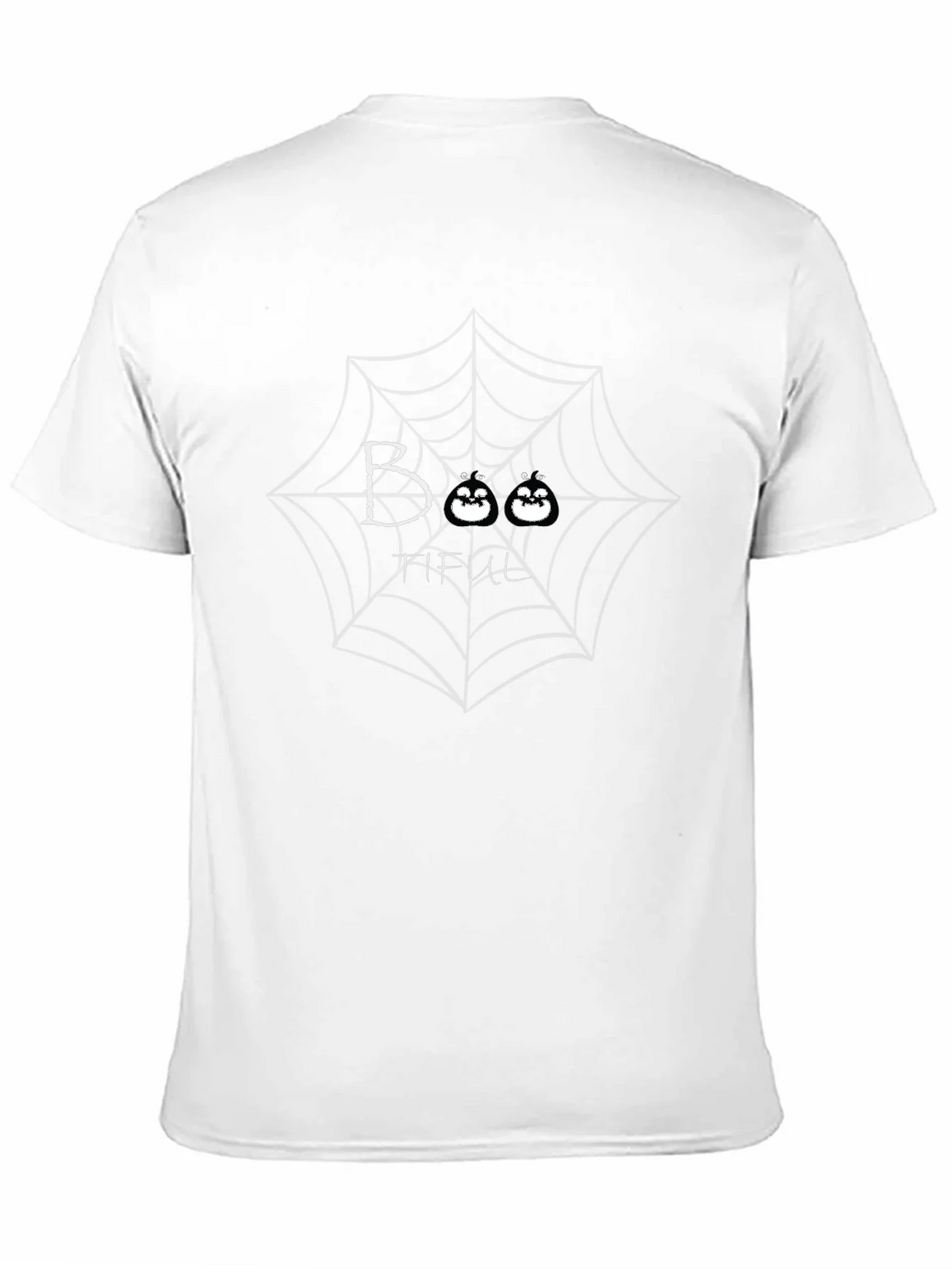 Boo-tiful Halloween T-Shirt with Spider Web Design product image 2