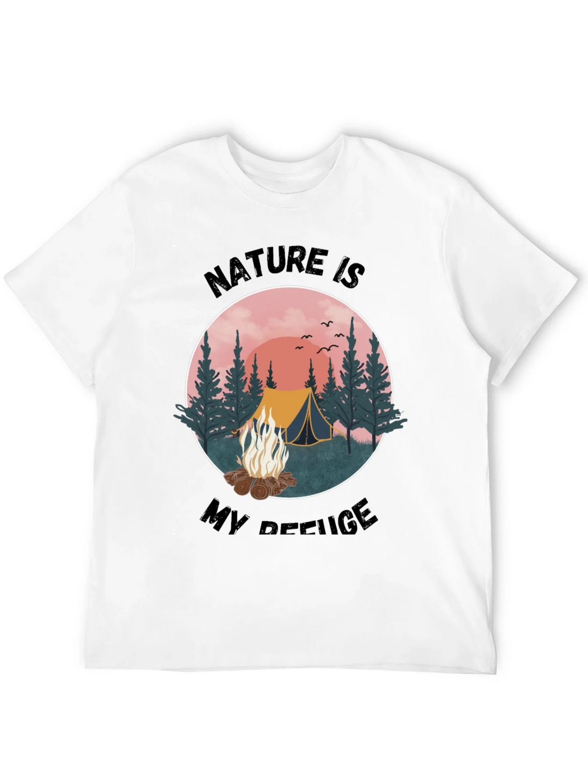 Nature Is My Refuge Camping Graphic Tee product image 3