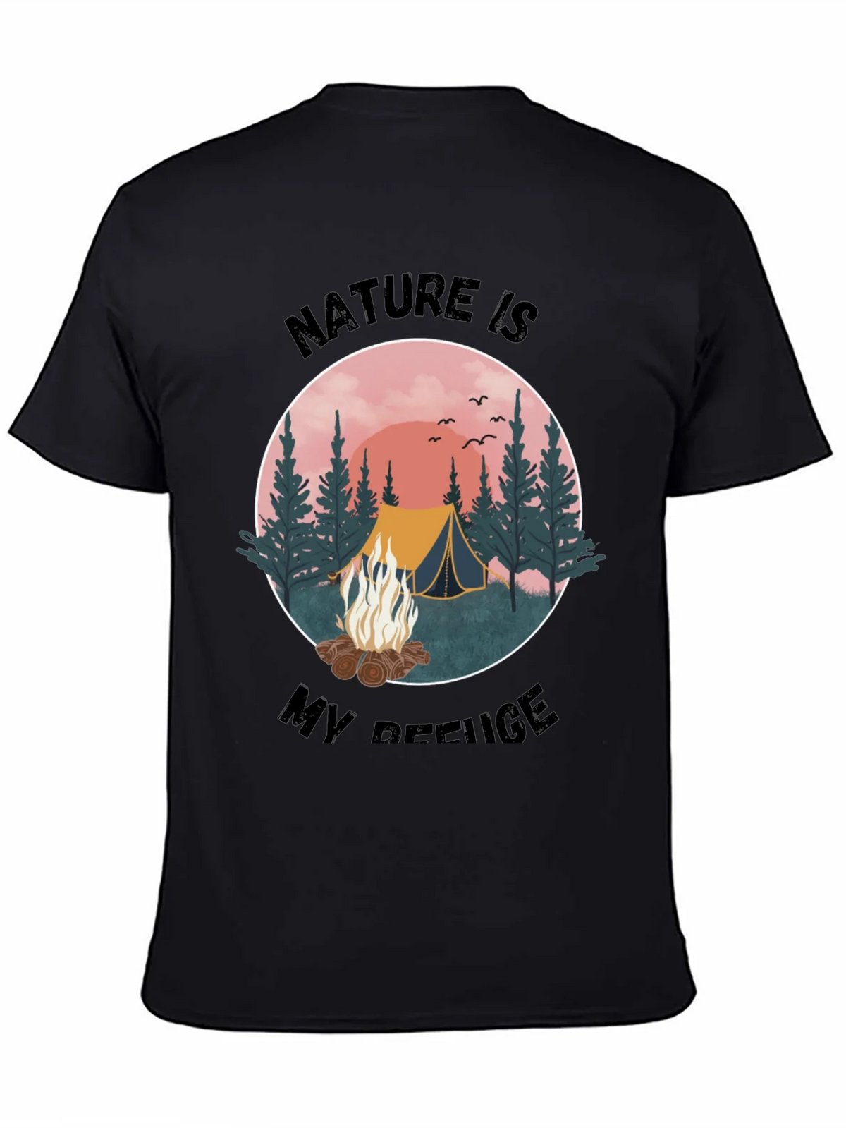 Nature Is My Refuge Camping Graphic Tee product image 7