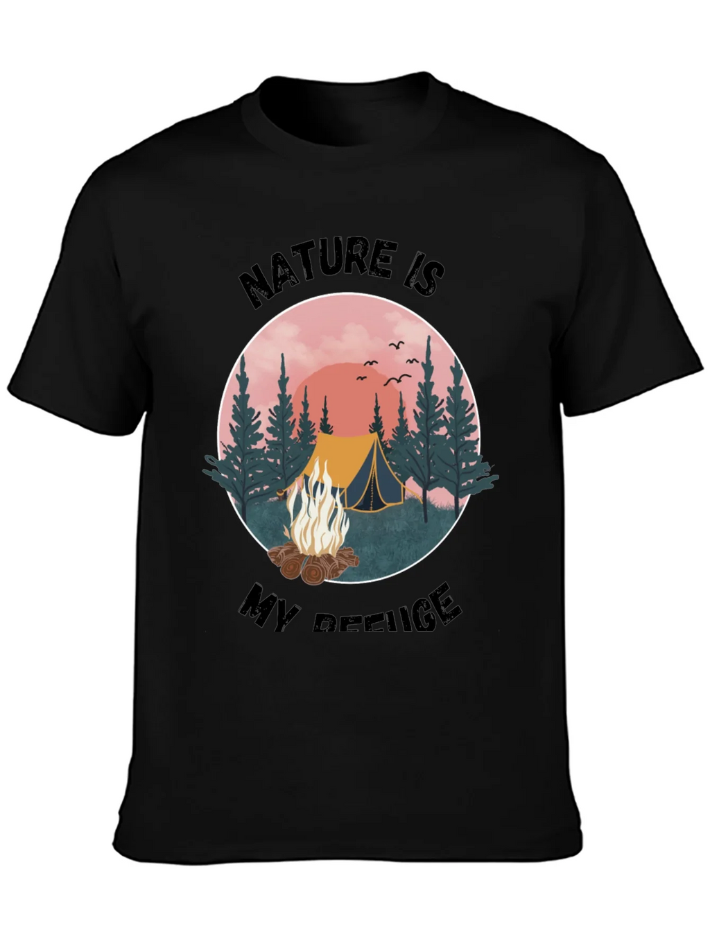 Nature Is My Refuge Camping Graphic Tee product image 6