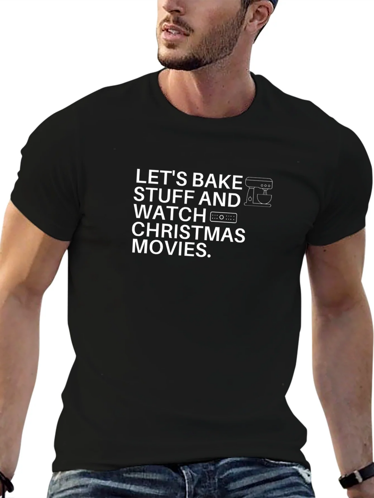 Bake Stuff & Watch Christmas Movies T-Shirt product image 9