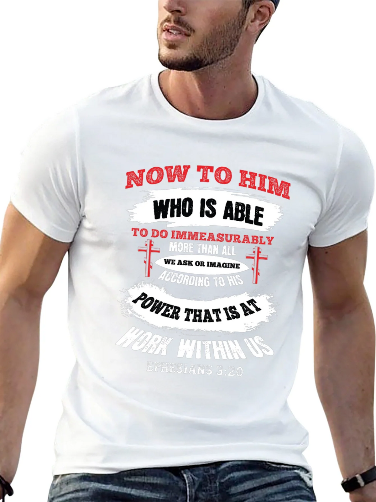 Ephesians 3:20 Christian T-Shirt product image 4