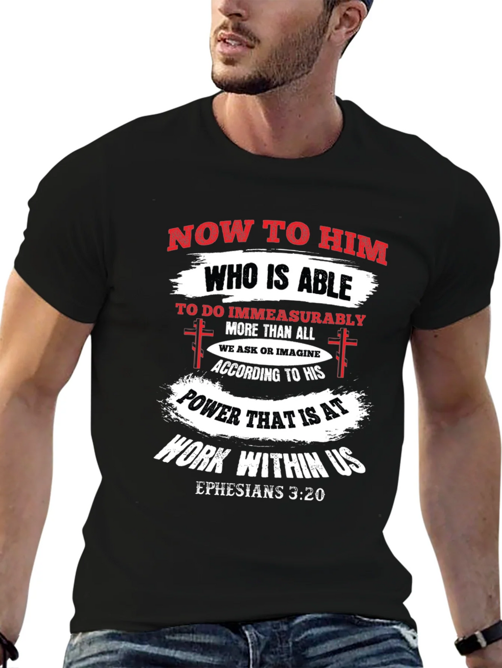 Ephesians 3:20 Christian T-Shirt product image 9