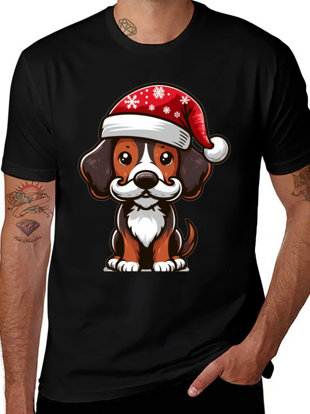 Festive Dog Graphic Tee