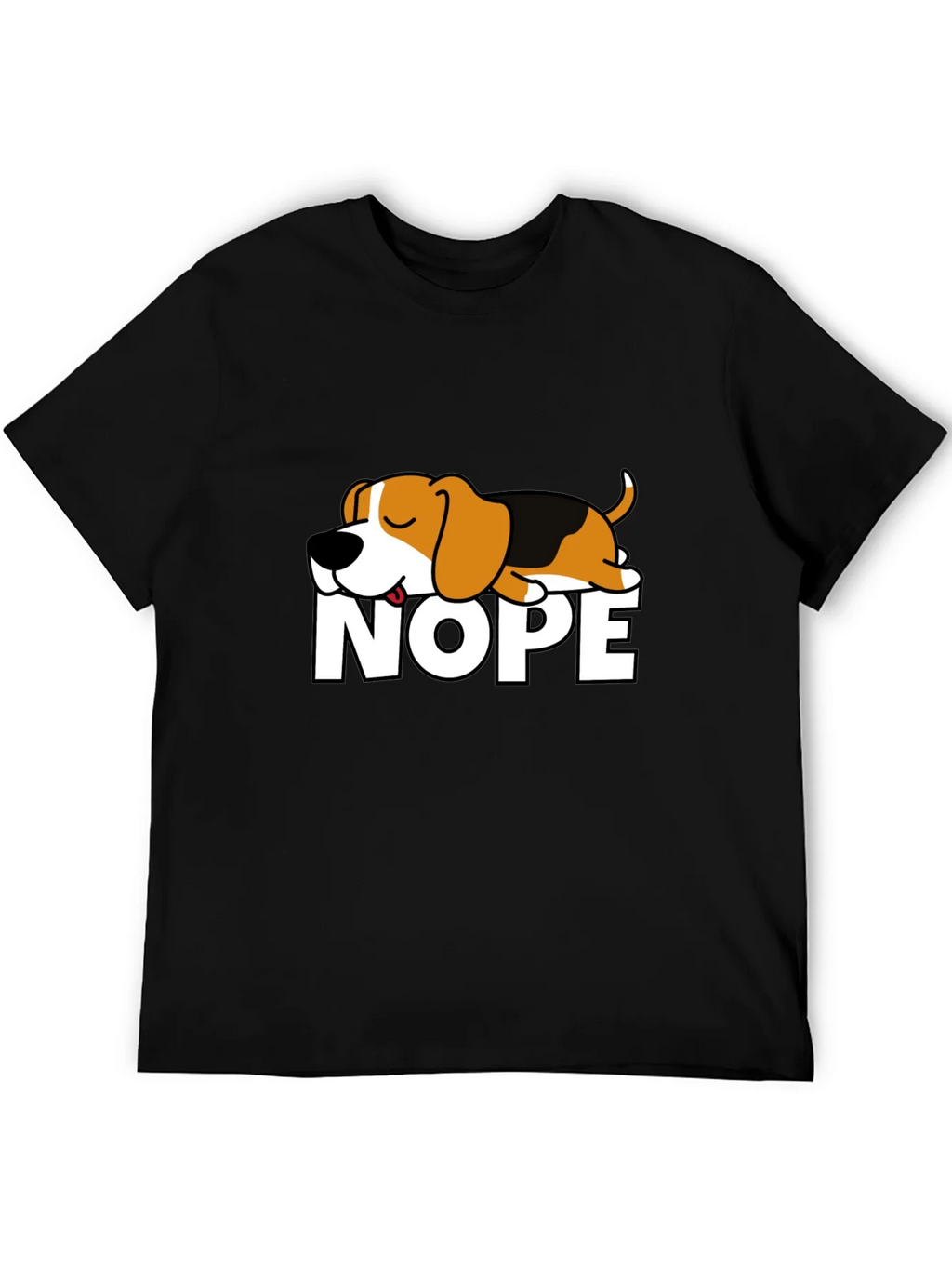 Nope Dog Graphic T-Shirt - Funny Sleepy Beagle Tee product image 8