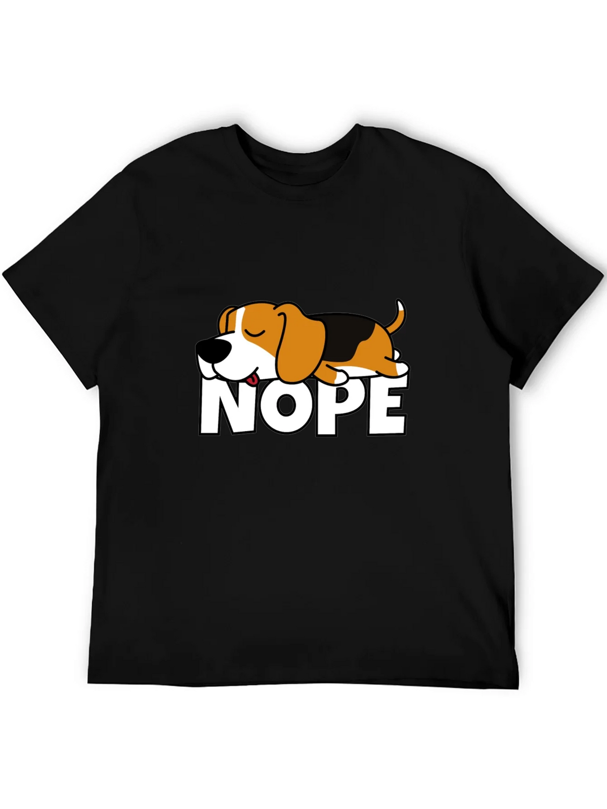 Nope Dog Graphic T-Shirt - Funny Sleepy Beagle Tee product image 8