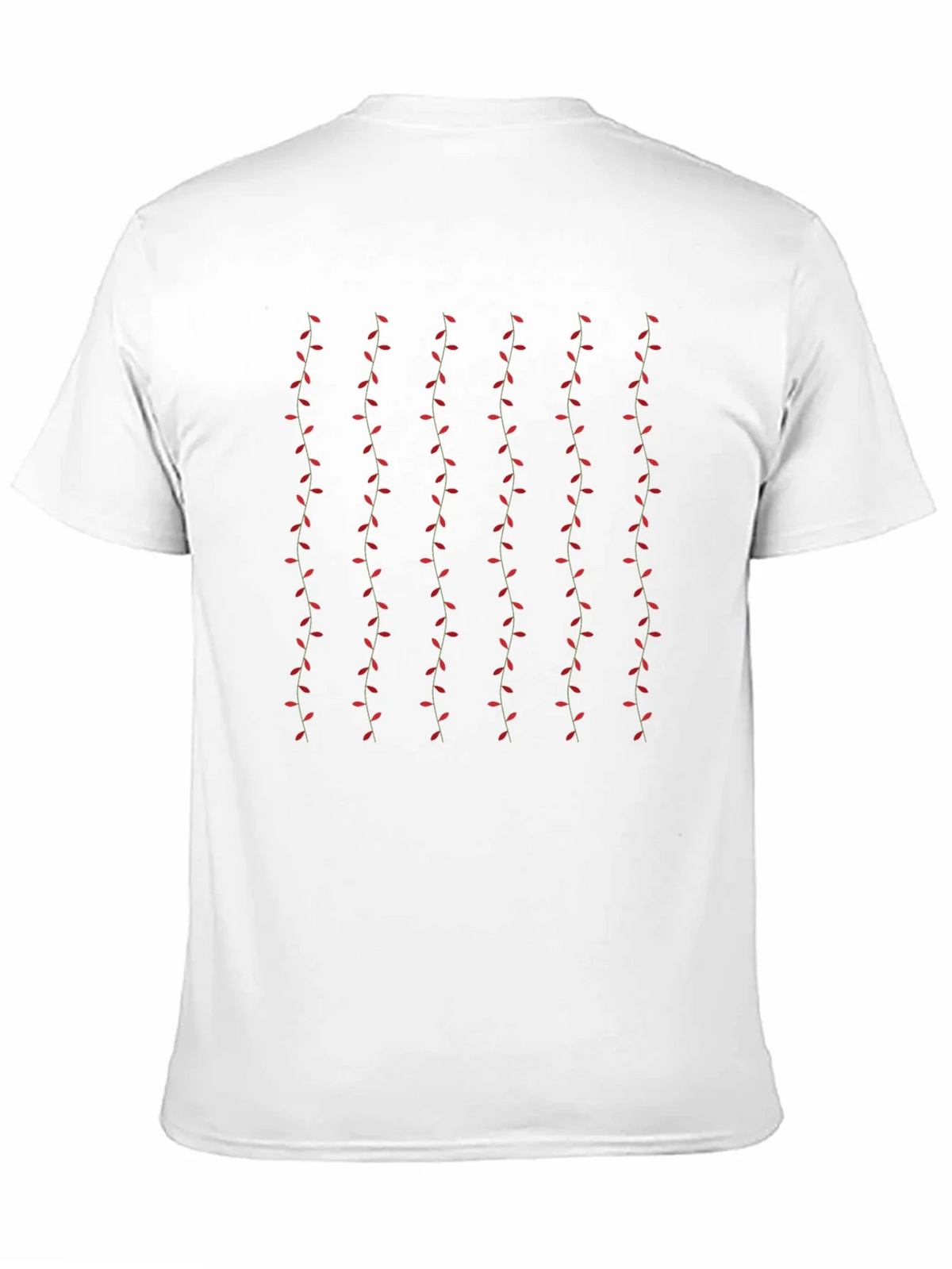 Stylish Black T-Shirt with Vine Pattern product image 2