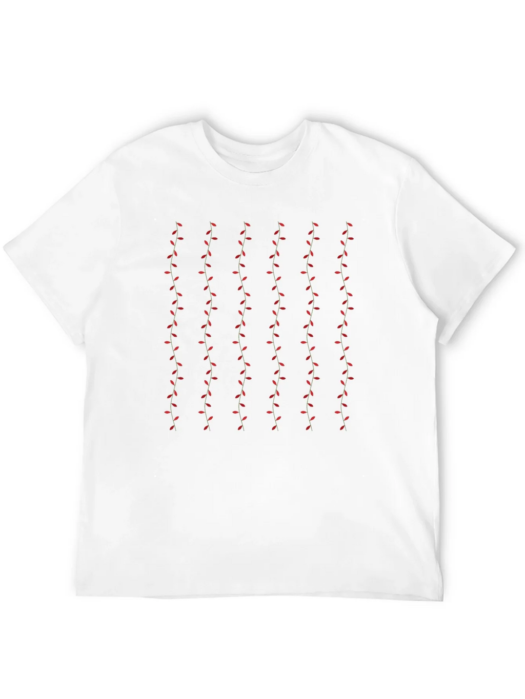 Stylish Black T-Shirt with Vine Pattern product image 3