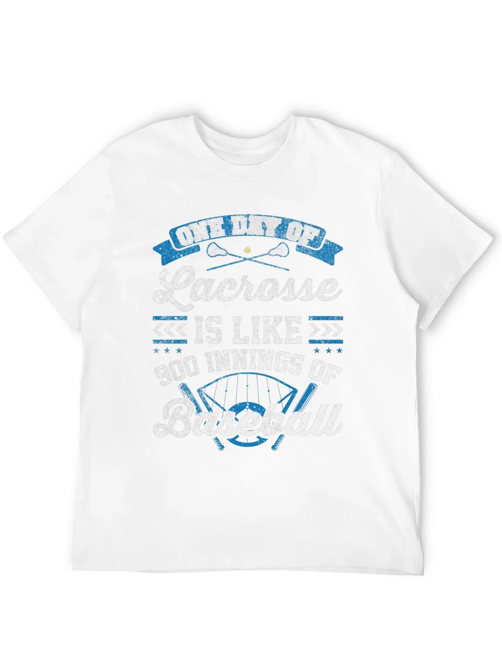 Lacrosse vs Baseball Graphic T-Shirt product image 3