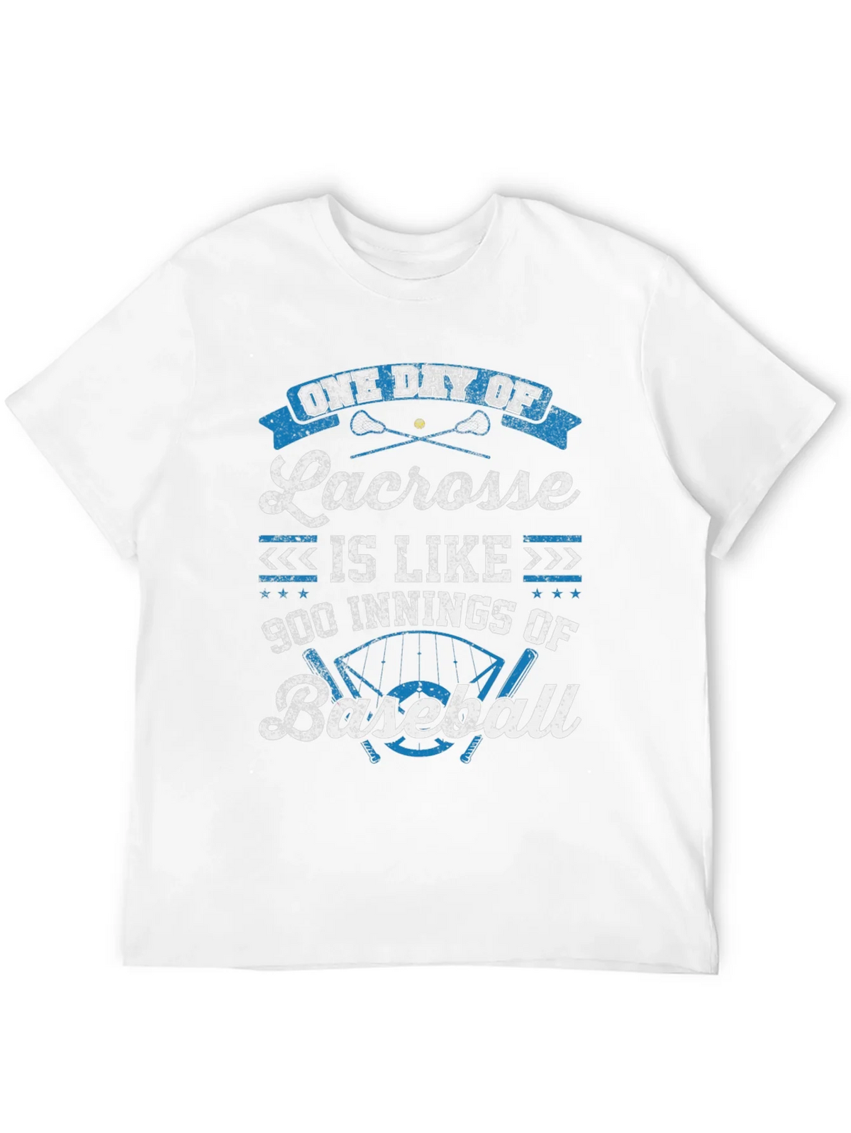 Lacrosse vs Baseball Graphic T-Shirt product image 3