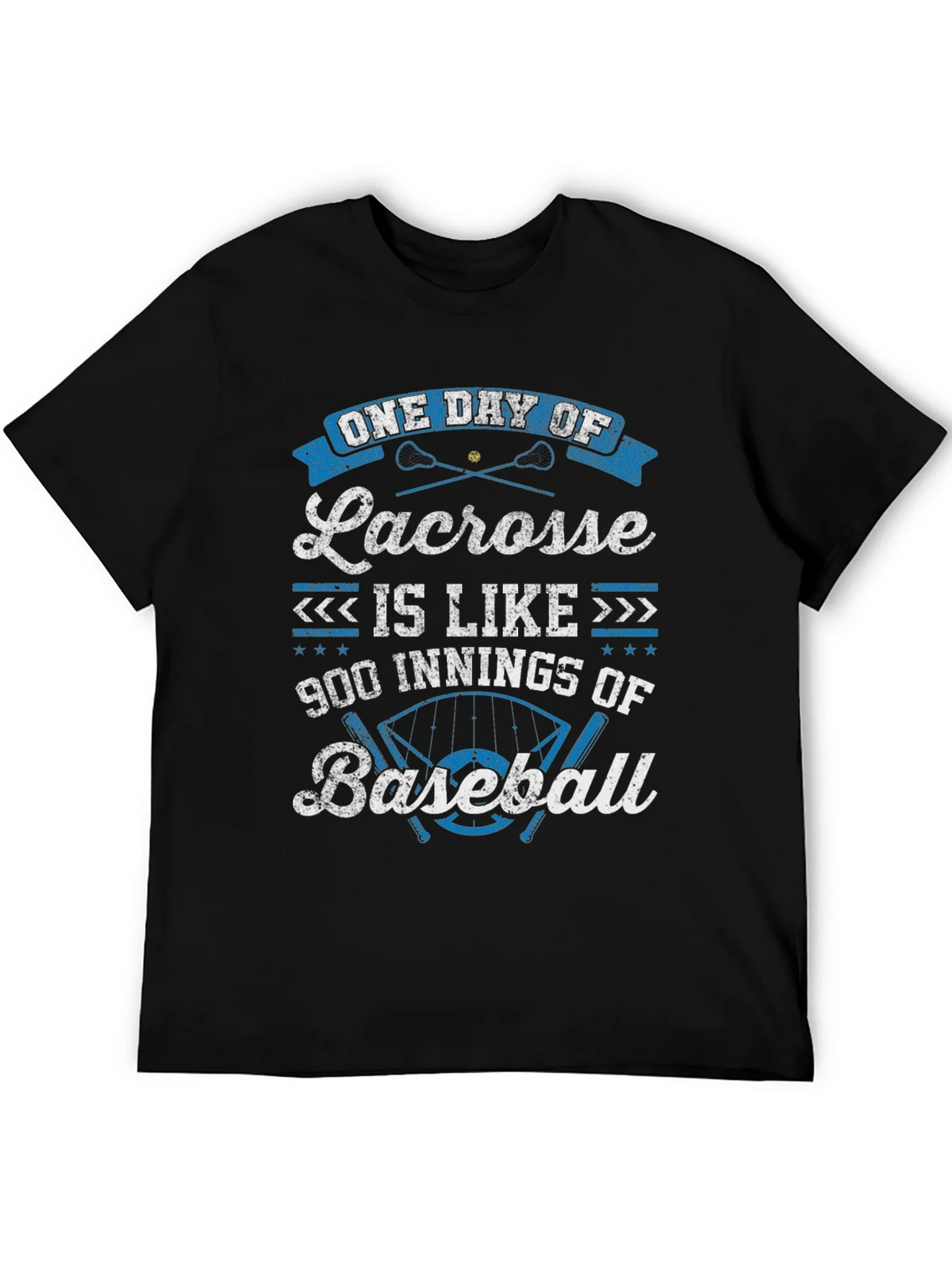 Lacrosse vs Baseball Graphic T-Shirt product image 8