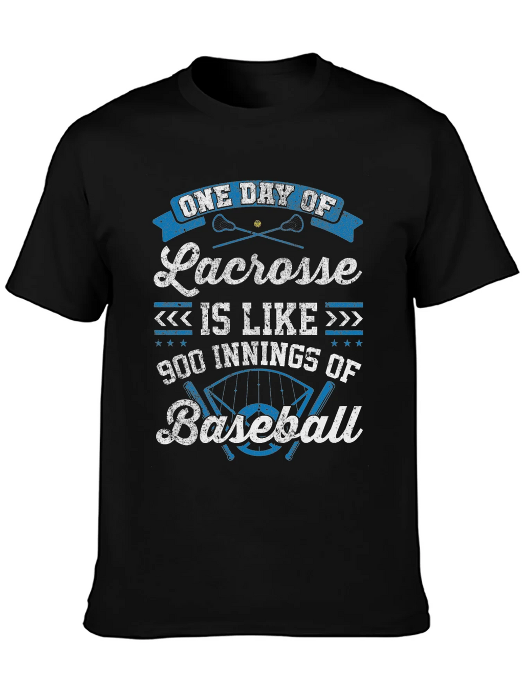 Lacrosse vs Baseball Graphic T-Shirt product image 6