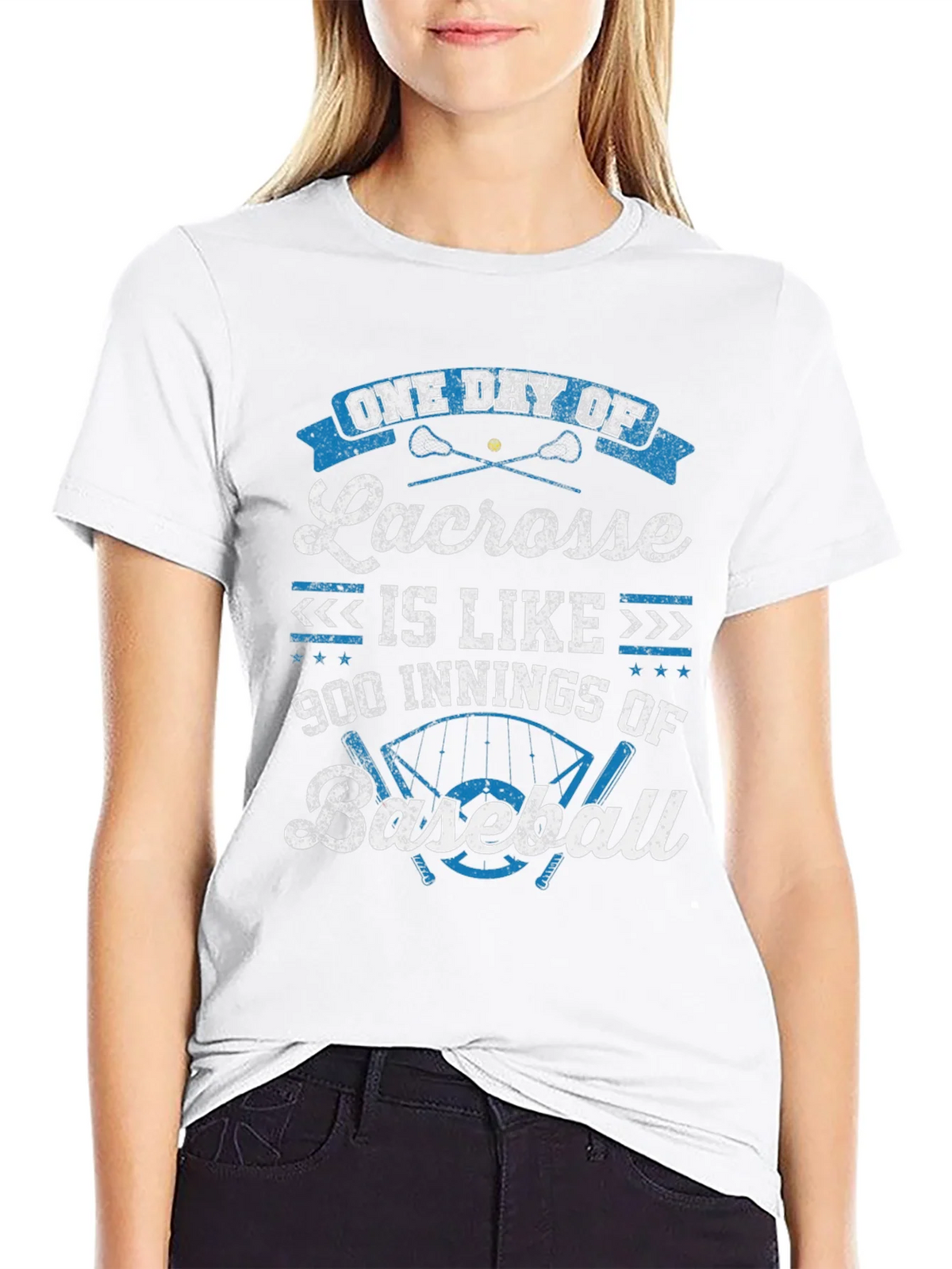 Lacrosse vs Baseball Graphic T-Shirt product image 11
