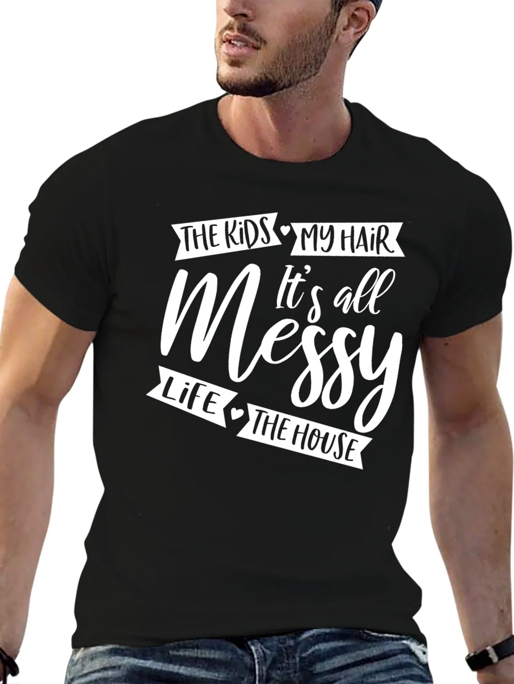 Messy Hair Life Graphic T-Shirt product image 9