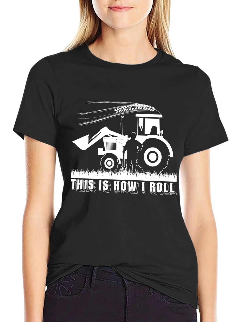 Farmer Tractor Graphic T-Shirt - This is How I Roll product image 5