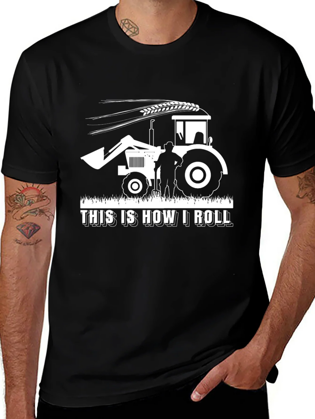 Farmer Tractor Graphic T-Shirt - This is How I Roll product image 1