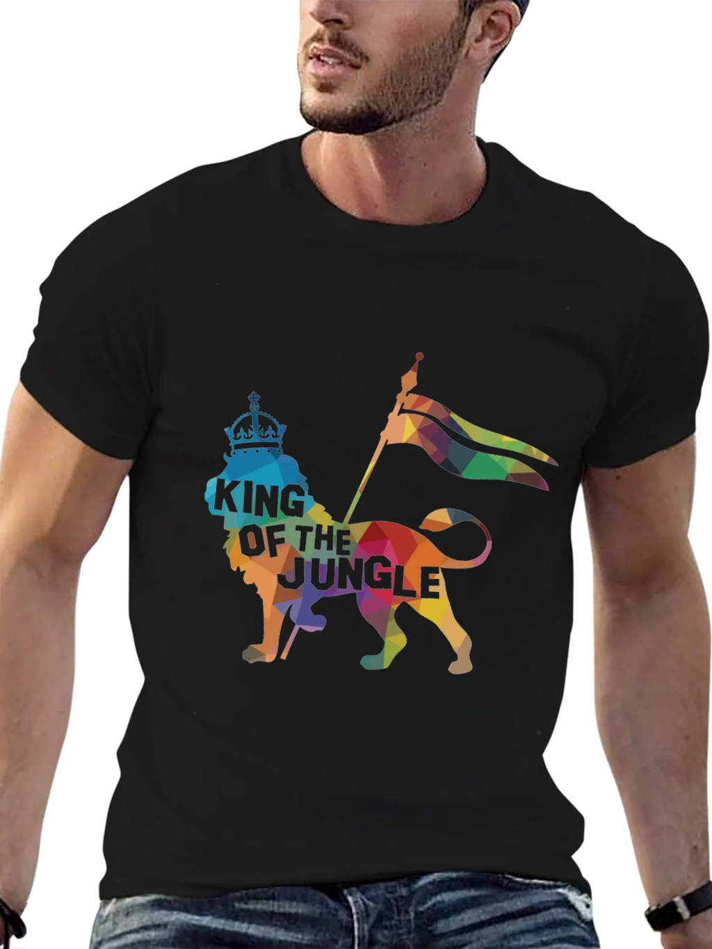 King of the Jungle Graphic Tee - Black product image 9