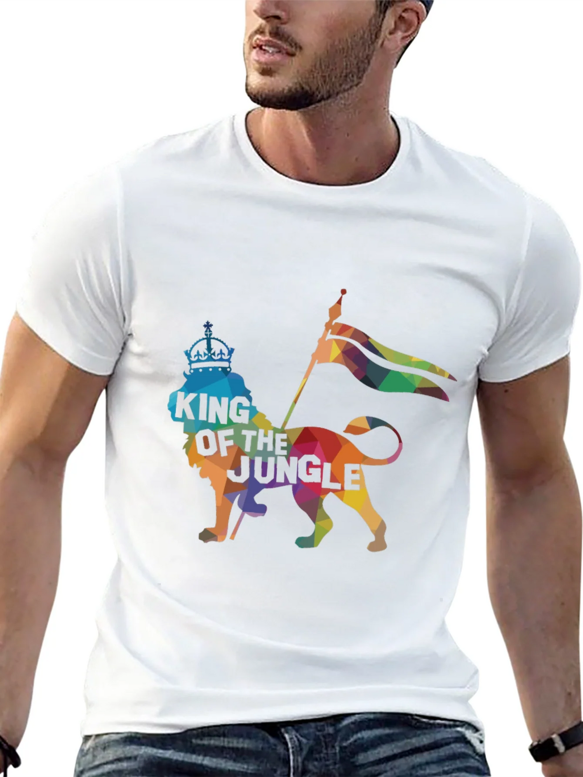 King of the Jungle Graphic Tee - Black product image 4