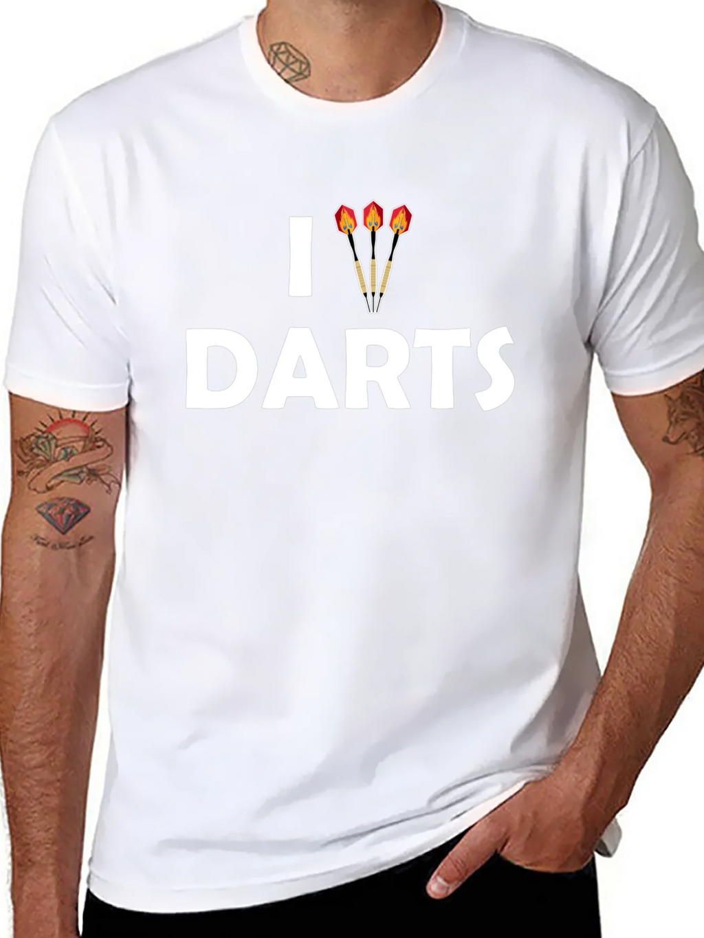 I Dart Darts T-Shirt - Casual Black Tee product image 10