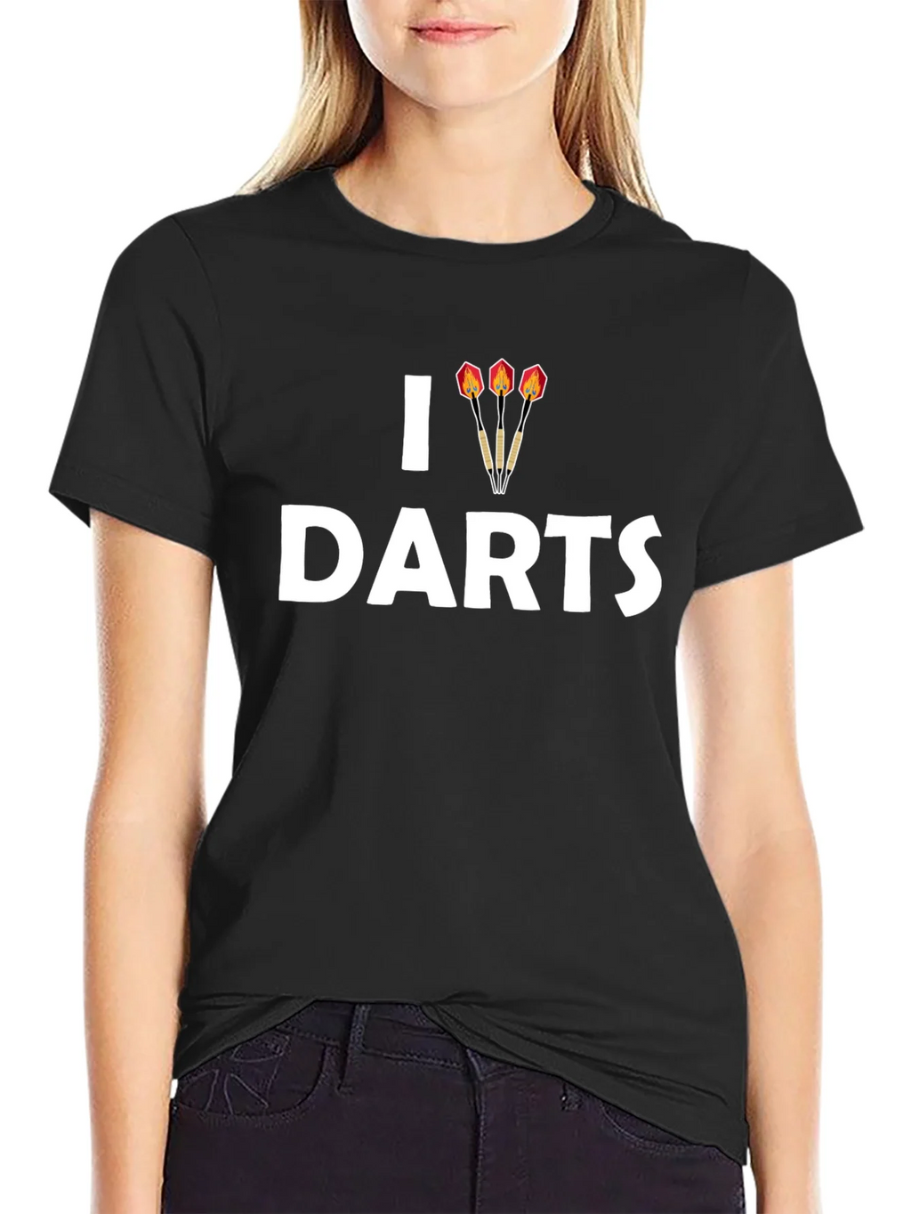 I Dart Darts T-Shirt - Casual Black Tee product image 5