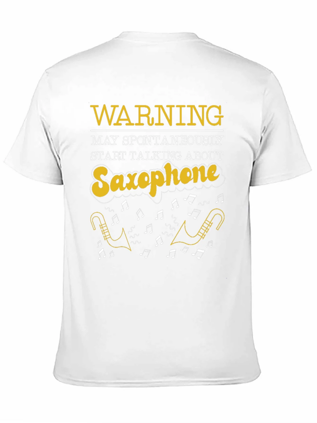 Saxophone T-Shirt: Warning May Spontaneously Talk product image 2