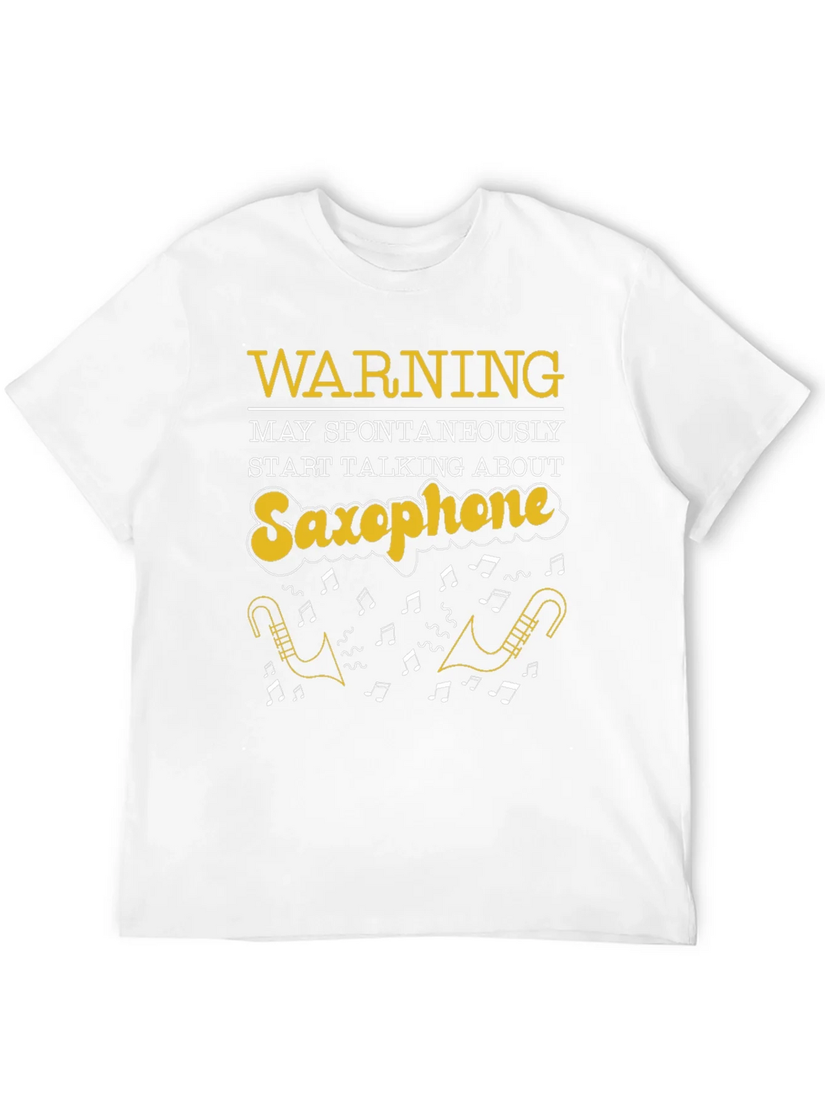 Saxophone T-Shirt: Warning May Spontaneously Talk product image 3