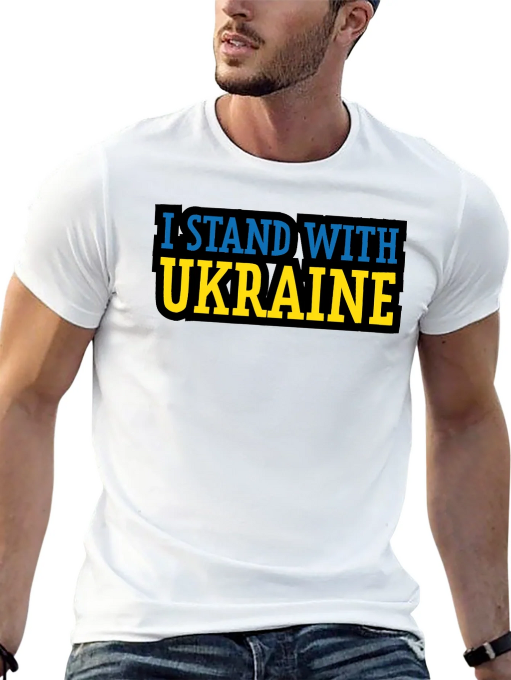 I Stand With Ukraine T-Shirt - Black product image 4
