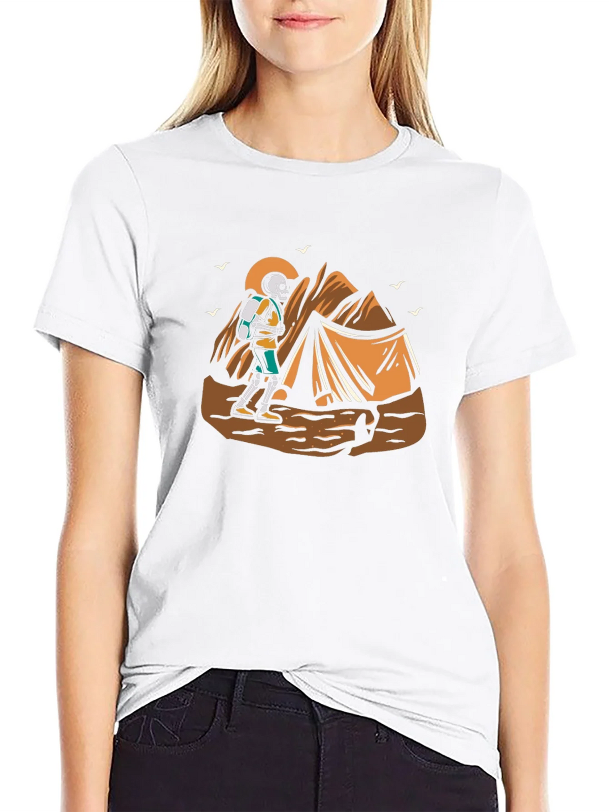 Skeleton Hiker Graphic Tee product image 11