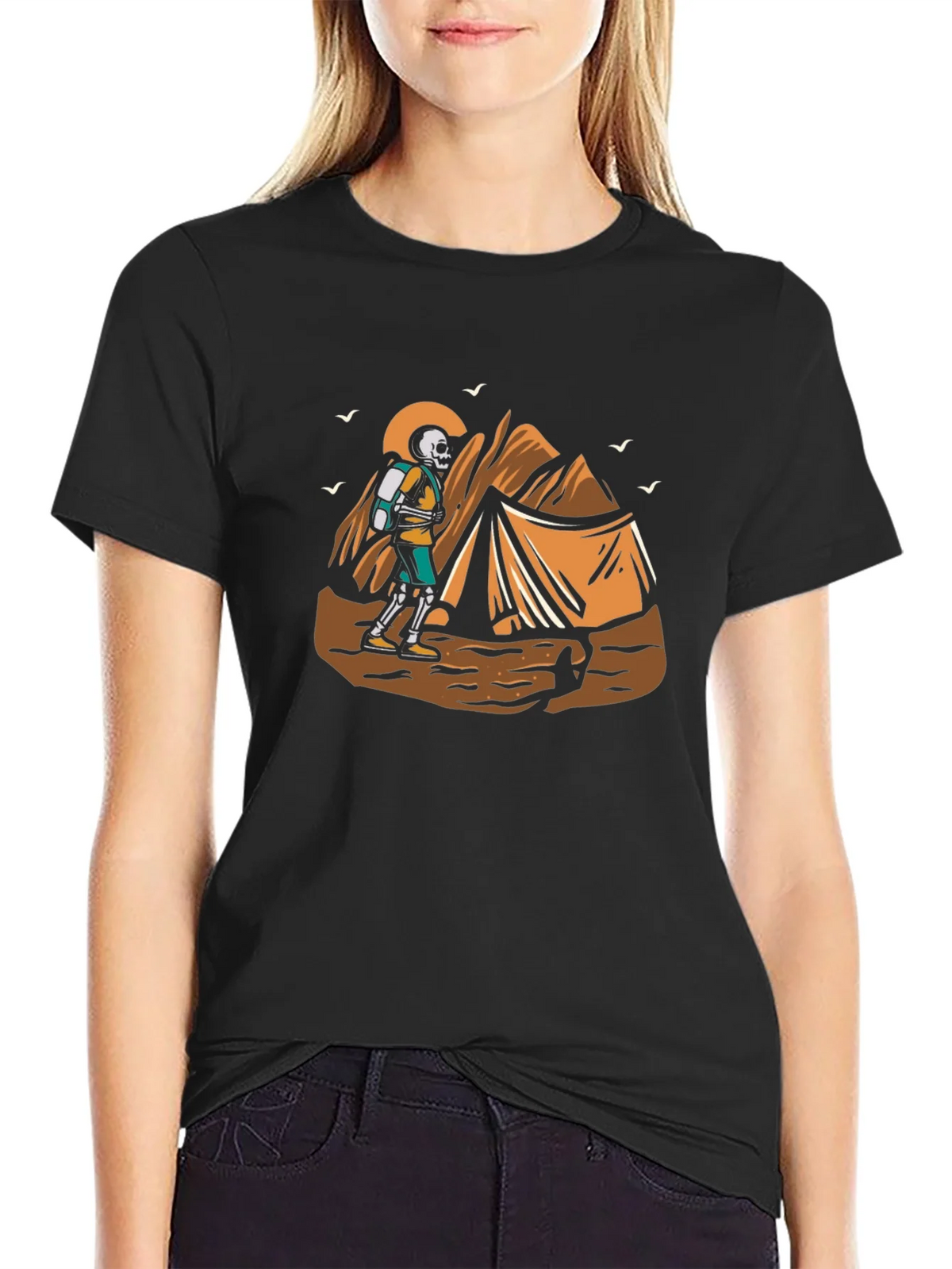 Skeleton Hiker Graphic Tee product image 5