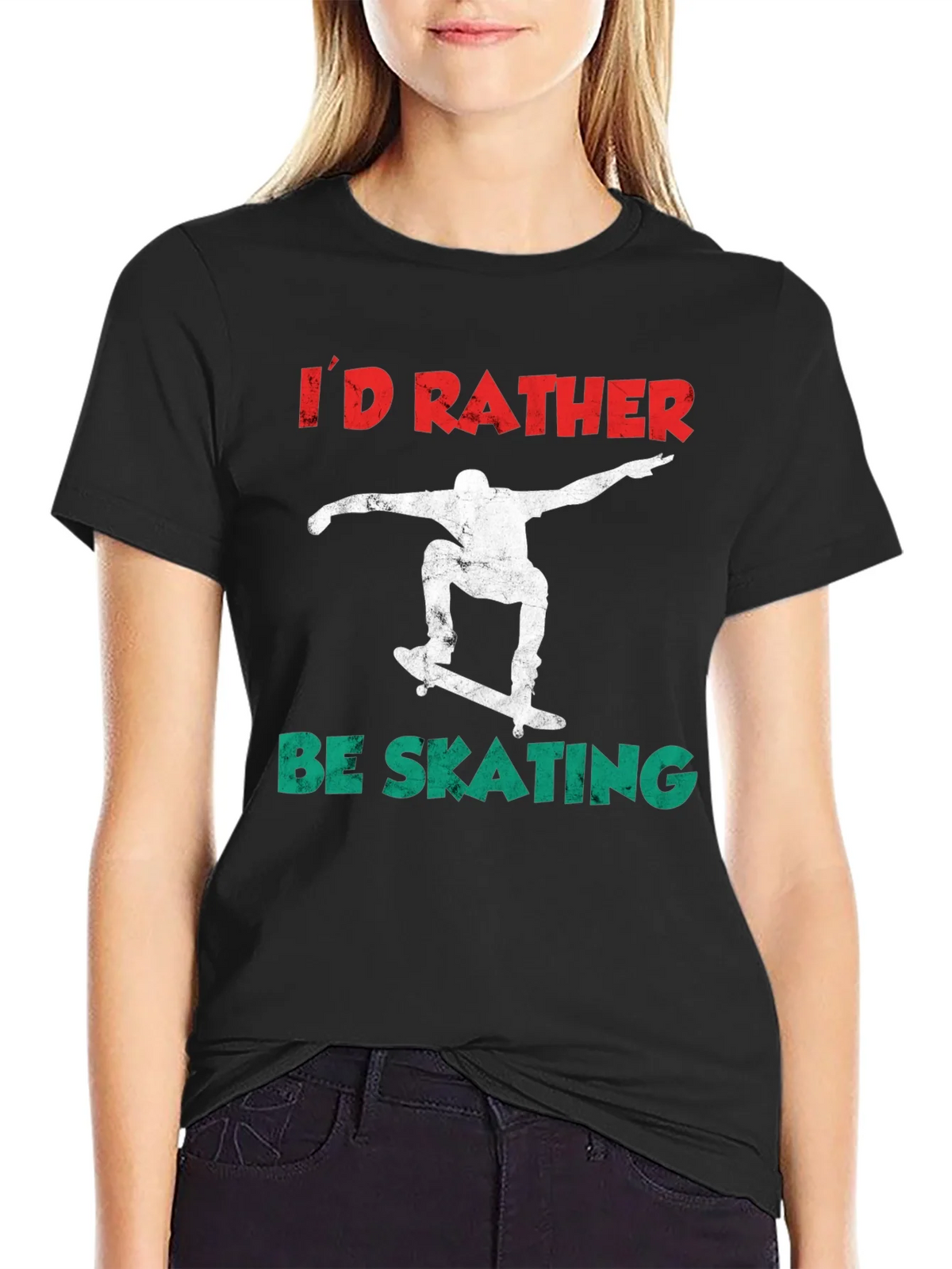 Id Rather Be Skating T-Shirt product image 5