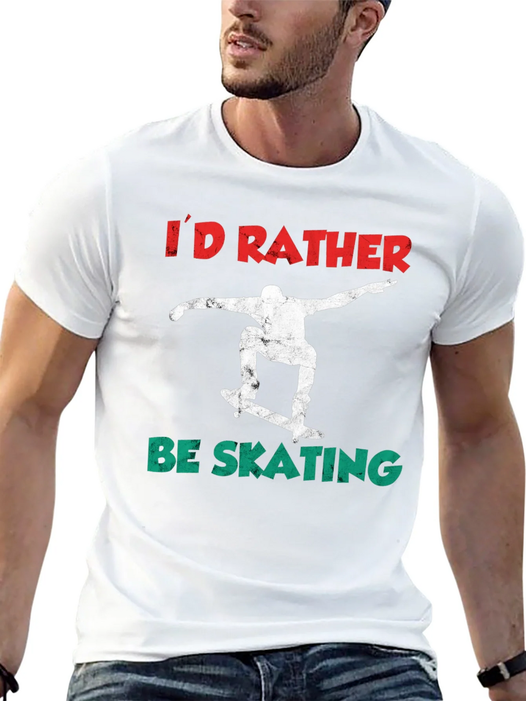 Id Rather Be Skating T-Shirt product image 4