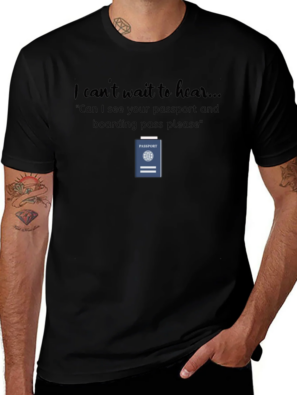 Travel Humor Passport T-Shirt product image 1