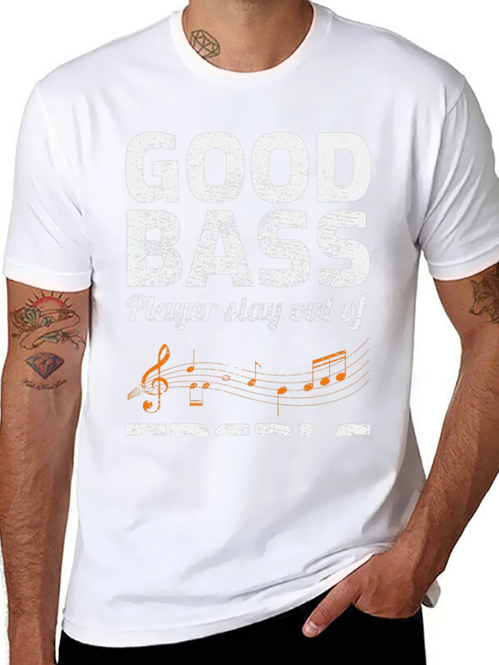 Good Bass Player Stay Out of Treble T-Shirt product image 10