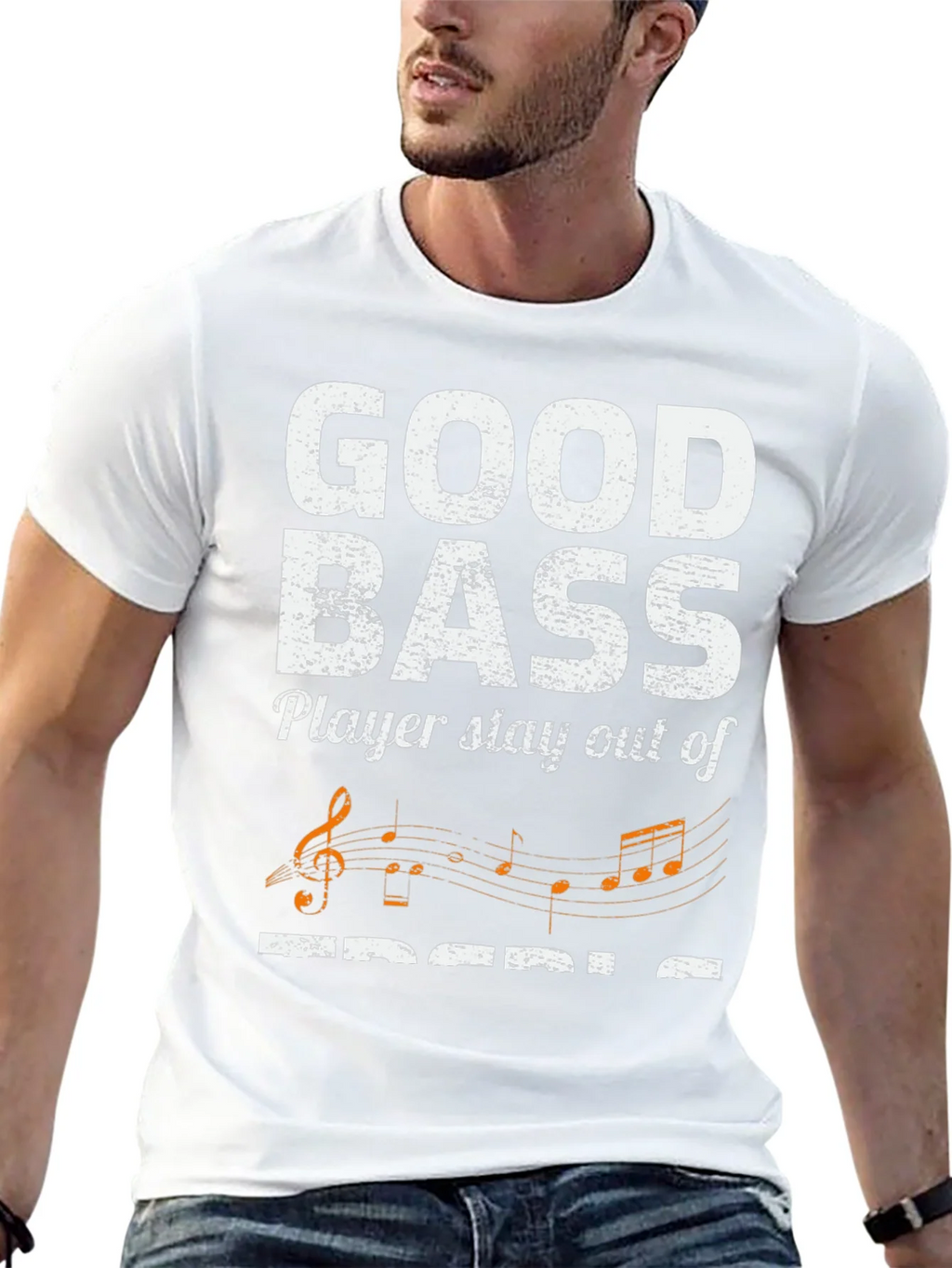 Good Bass Player Stay Out of Treble T-Shirt product image 4
