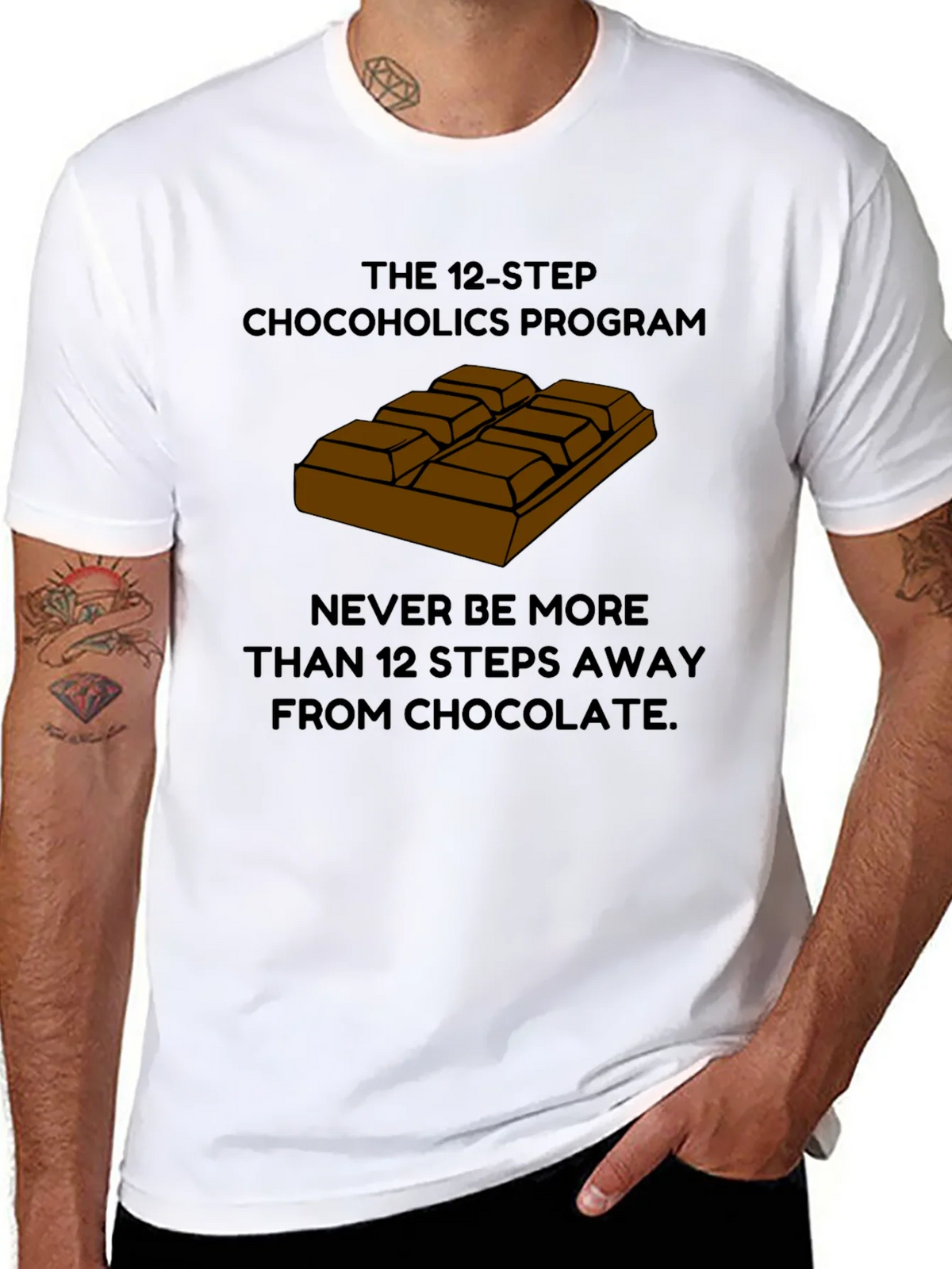 Chocoholics 12-Step Program T-Shirt product image 10