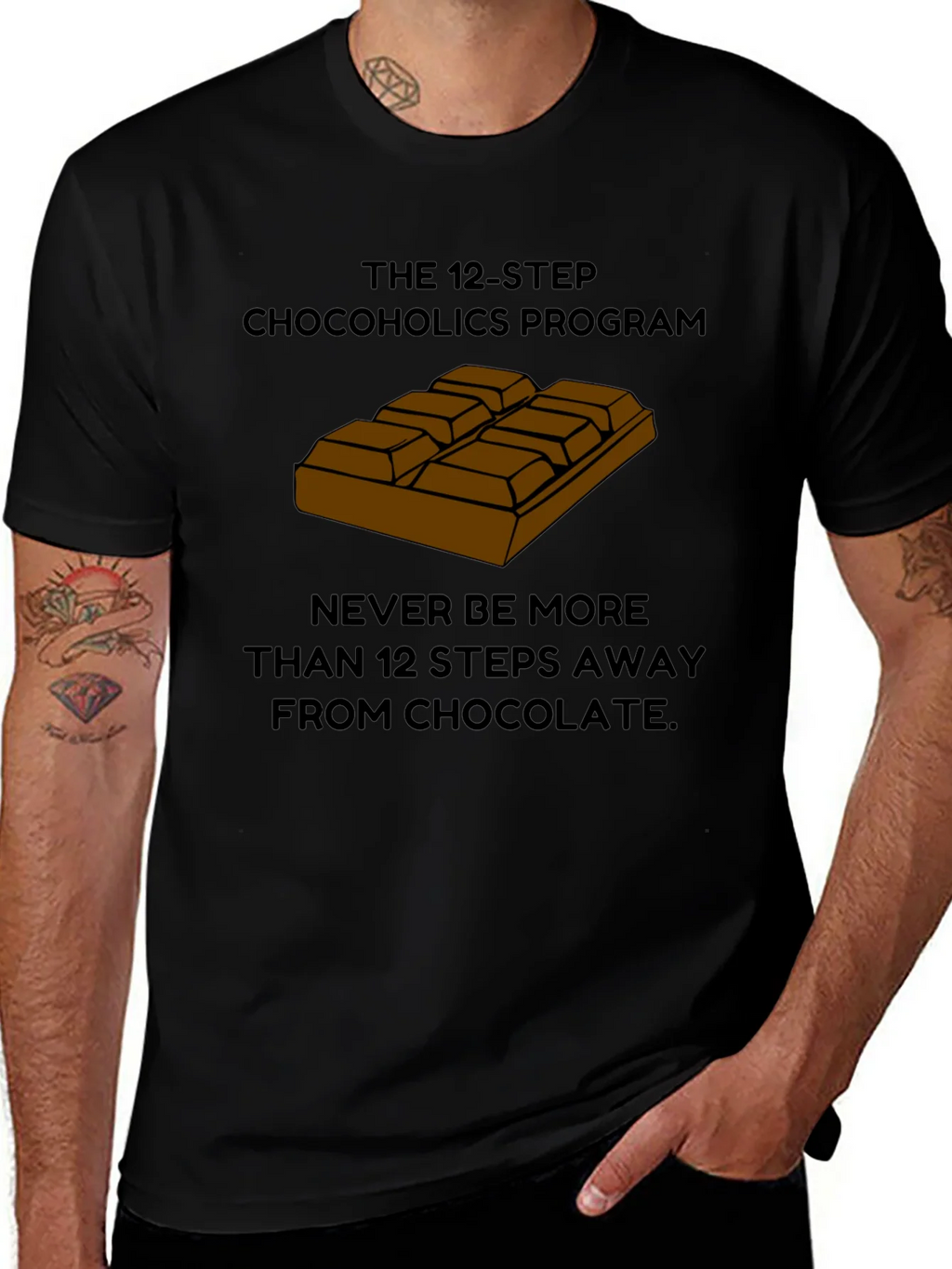 Chocoholics 12-Step Program T-Shirt product image 1