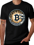 Bitcoin Wave T-Shirt - Crypto Sun Graphic Tee product image 1